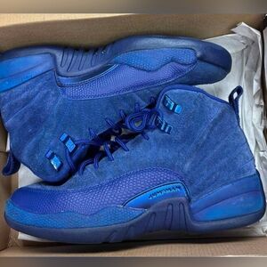 Jordan Women's Royal Blue Suede Sneakers